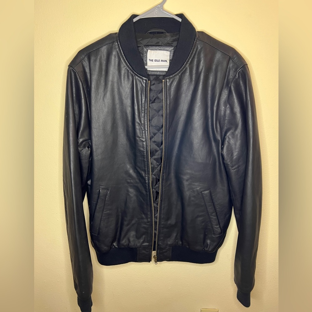 Leather Bomber Jacket